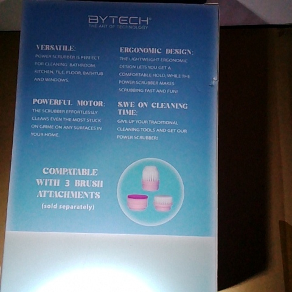 Pink Power Scrubber with Detachable Brush Head - Picture 2 of 4